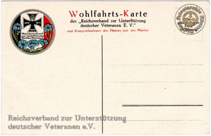 Wohlfahrtskarte "Generalleutnant von Ludendorff"