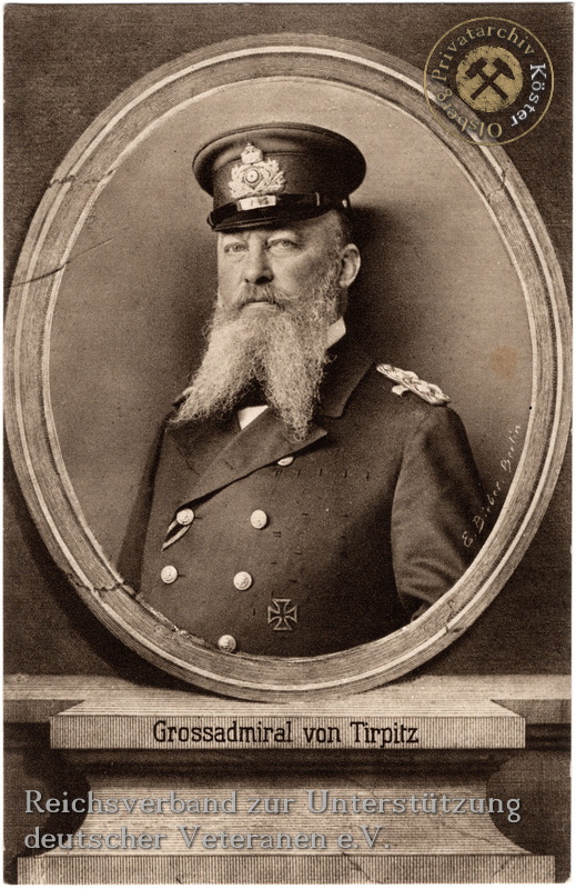 Wohlfahrtskarte "Grossadmiral von Tirpitz"