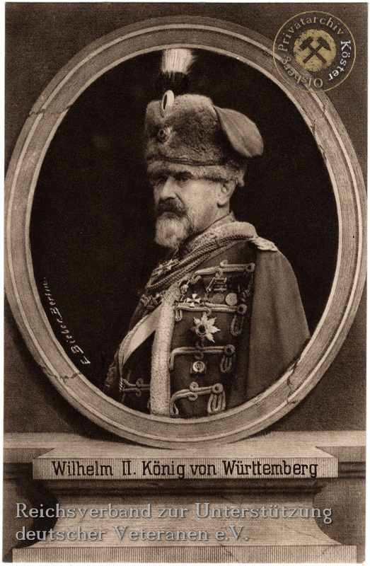 Wohlfahrtskarte "Wilhelm II. König von Württemberg"