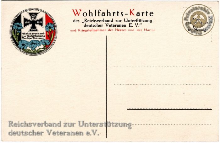 Wohlfahrtskarte "Generalfeldmarschall von Hindenburg"