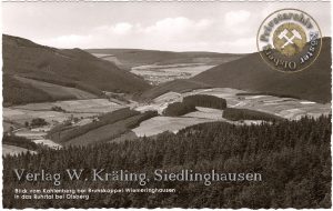 Ansichtskarte "Blick vom Kahlenberg bei Brunskappel"
