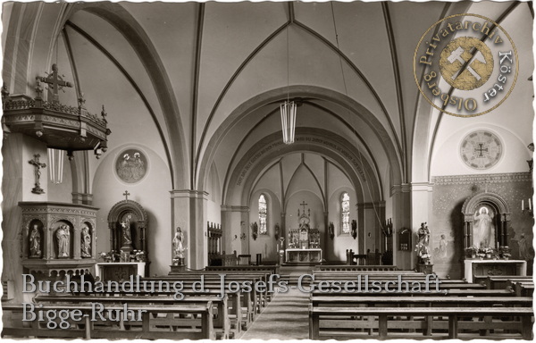 Ansichtskarte "Kath. Kirche St. Martin Bigge"