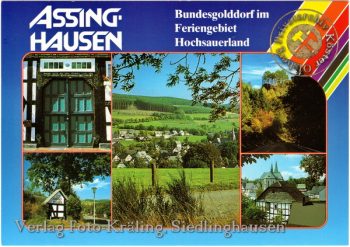 Ansichtskarte "Assinghausen - Bundesgolddorf"