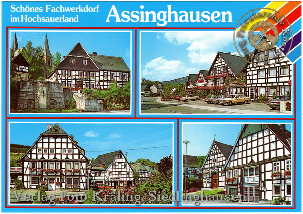 Ansichtskarte "Assinghausen - Schönes Fachwerkdorf"