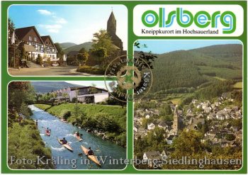 Ansichtskarte "Olsberg - Kneippkurort im Hochsauerland"