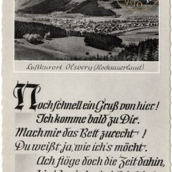 Ansichtskarte "Luftkurort Olsberg"