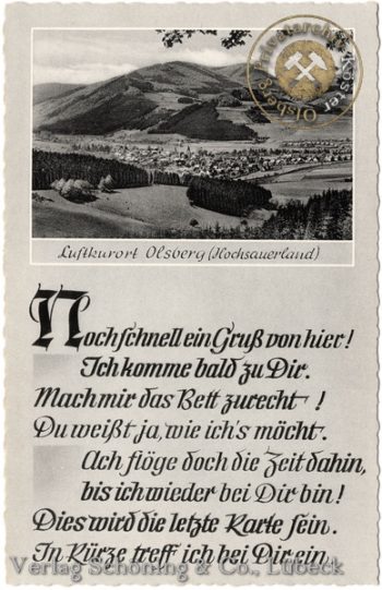 Ansichtskarte "Luftkurort Olsberg"