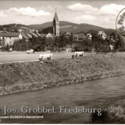 Ansichtskarte "Olsberg - Partie im Kurpark"