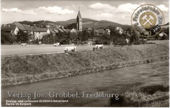 Ansichtskarte "Olsberg - Partie im Kurpark"