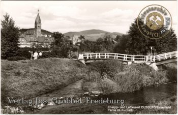 Ansichtskarte "Olsberg - Partie im Kurpark"