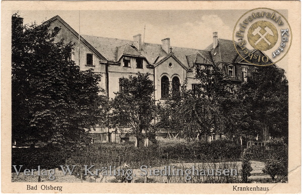 Ansichtskarte "Bad Olsberg - Krankenhaus"