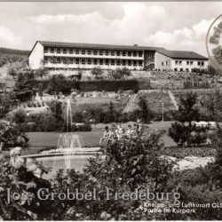 Ansichtskarte "Kneipp- und Luftkurort Olsberg - Partie im Kurpark"