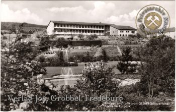 Ansichtskarte "Kneipp- und Luftkurort Olsberg - Partie im Kurpark"