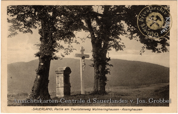 Ansichtskarte "Touristenweg Wulmeringhausen-Assinghausen"