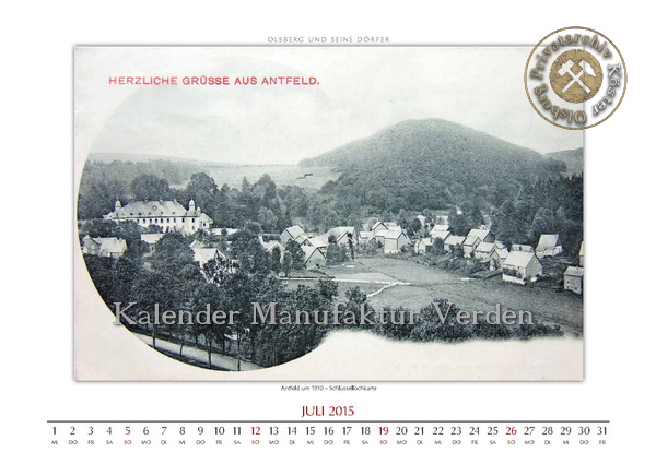 Kalender "Olsberg und seine Dörfer"