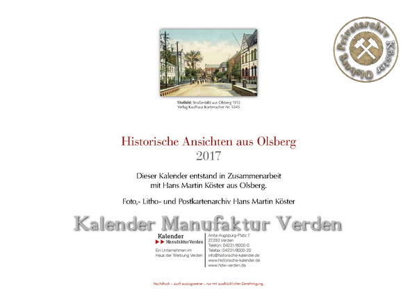 Kalender "Historische Ansichten aus Olsberg"