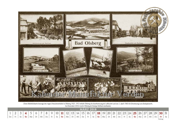 Kalender "Historische Ansichten aus Olsberg"