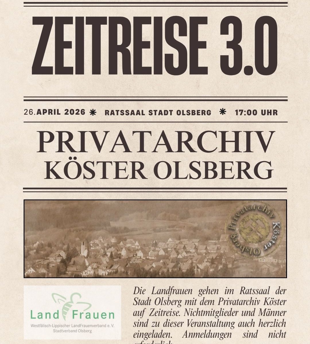 Olsberg - Landfrauen auf Zeitreise im Rathaus