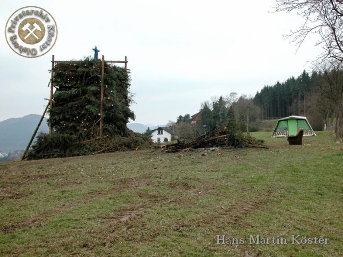 Gierskopp - Osterfeuer auf der Kienegge 2004